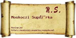 Moskoczi Sugárka névjegykártya